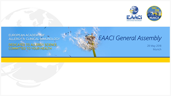 28 May 2018 EAACI General Assembly