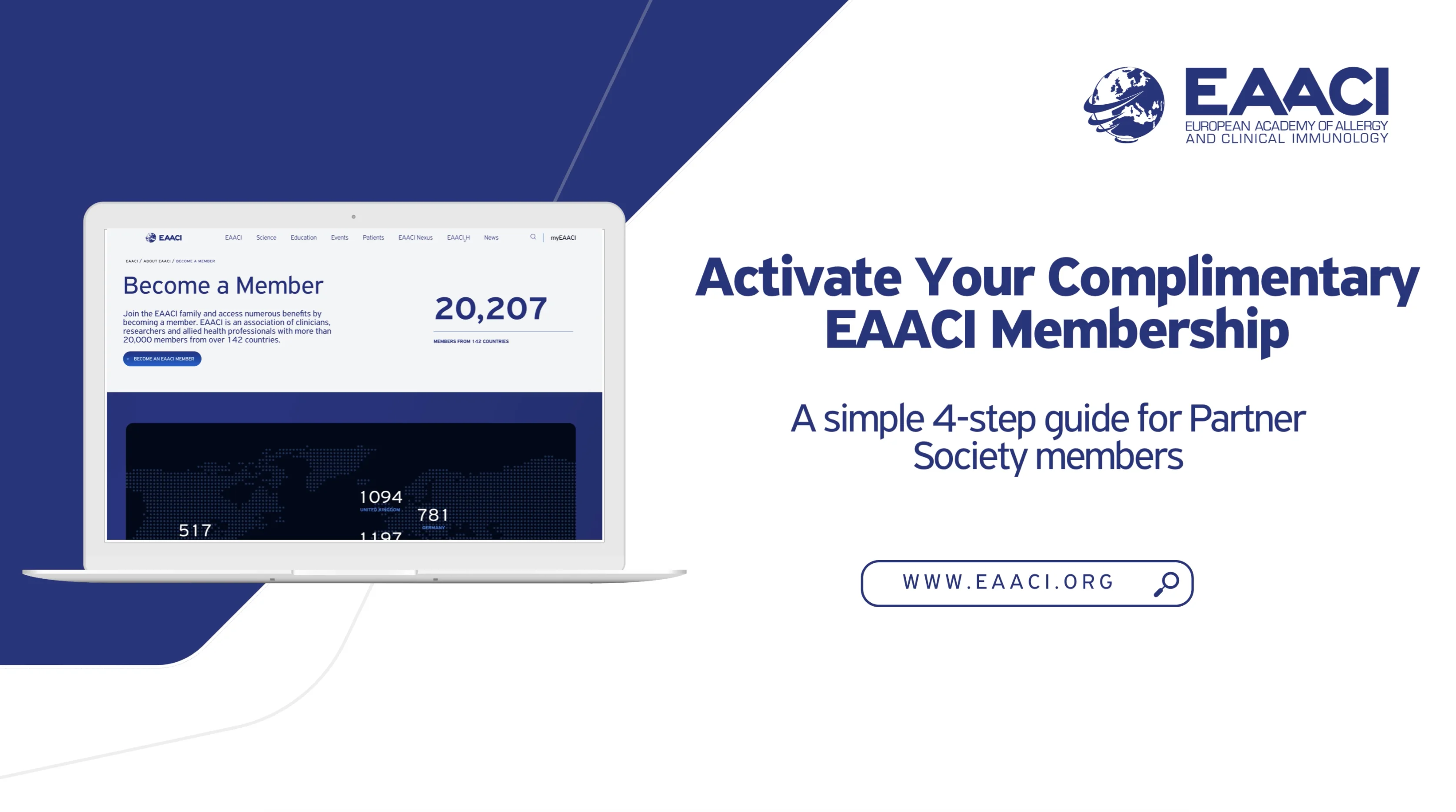 How to activate your complimentary EAACI membership in 4 easy steps